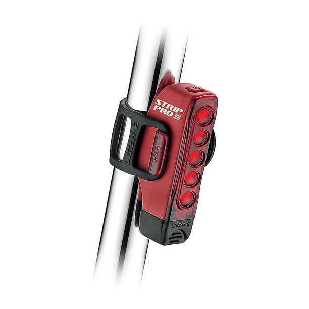 Lezyne Strip Drive Rechargeable Rear Bicycle Light LED 25 Lumen 5 Mode Red